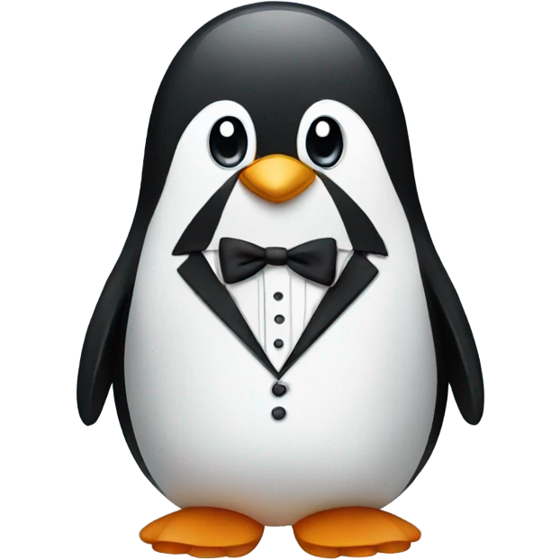 Penguin in a tuxedo emoji
