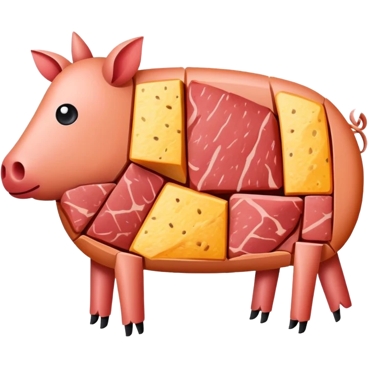picasso abstract art SPAM MEAT painting emoji