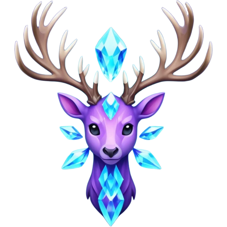 Pokemon legendary cian and purple crystal xerneas emoji