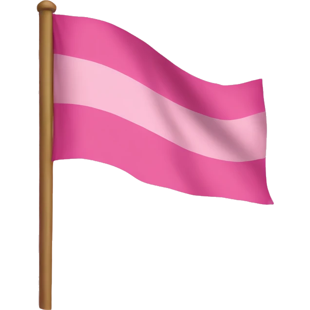 Pink flag emoji
