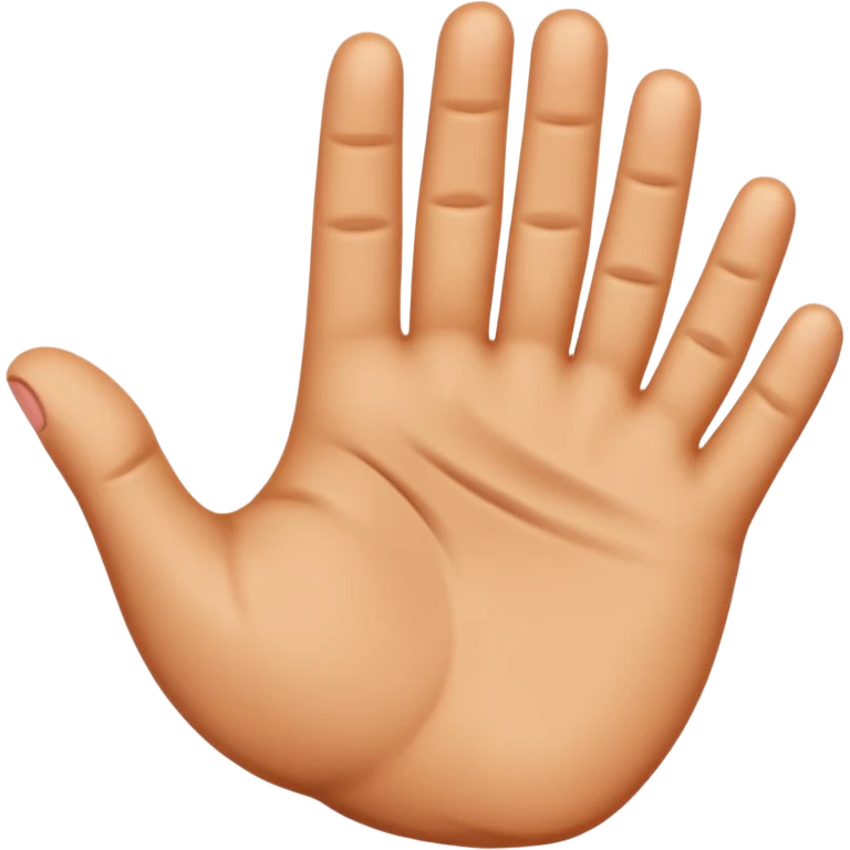 realistic human hand, Apple style emoji emoji
