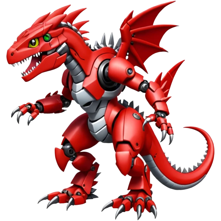  Cool Digimon-Fakemon-Guilmon-Groudon-Velociraptor-Dragon-Mecha full body emoji