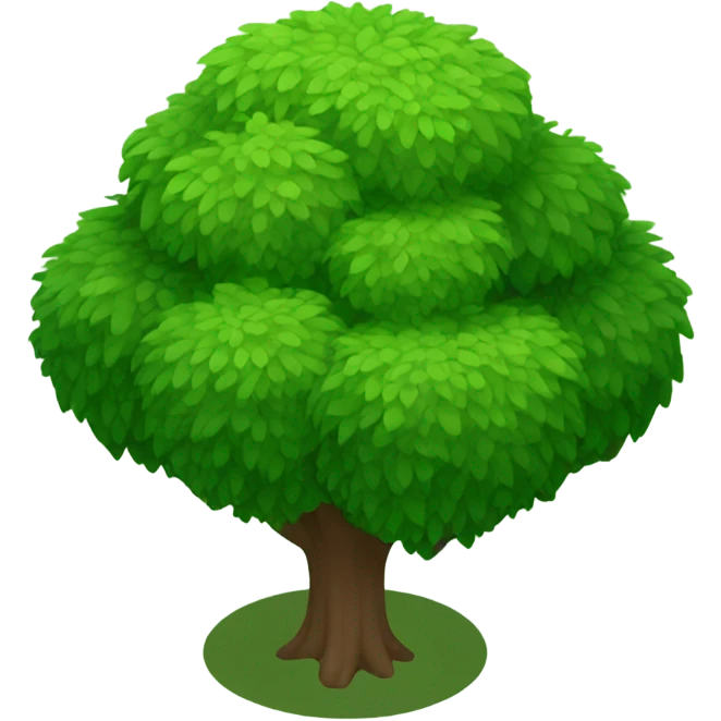 isometric bush emoji