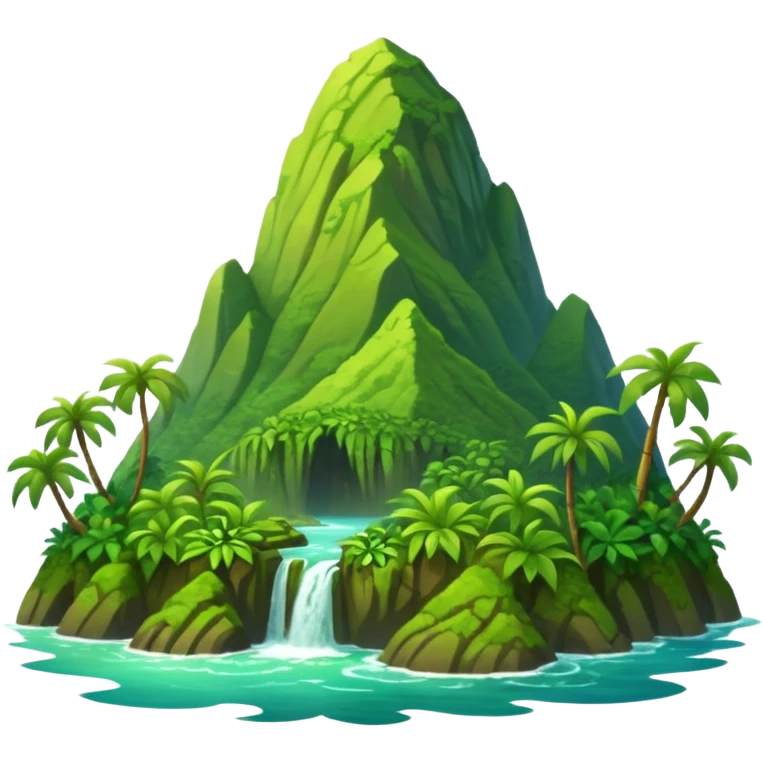 Te fiti island mountain Moana Disney  emoji