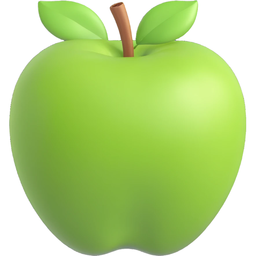 green apple emoji