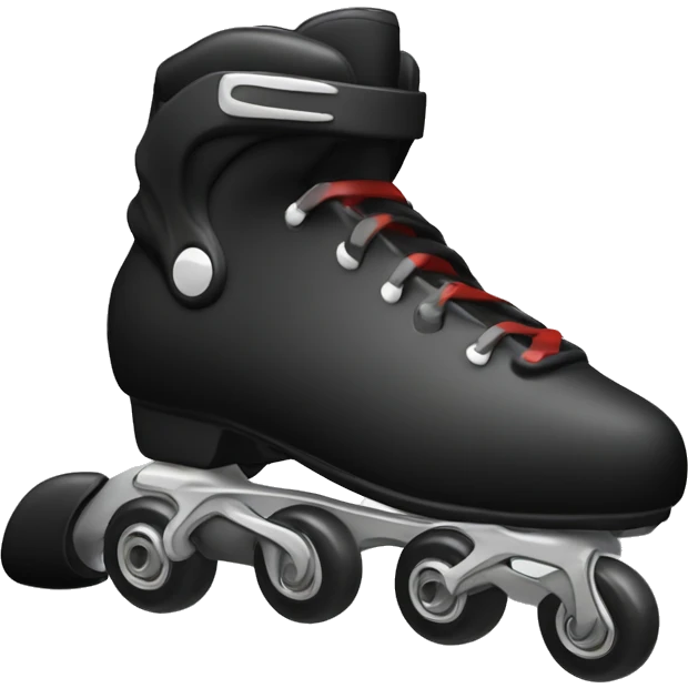 a black rollerblade inline skate emoji