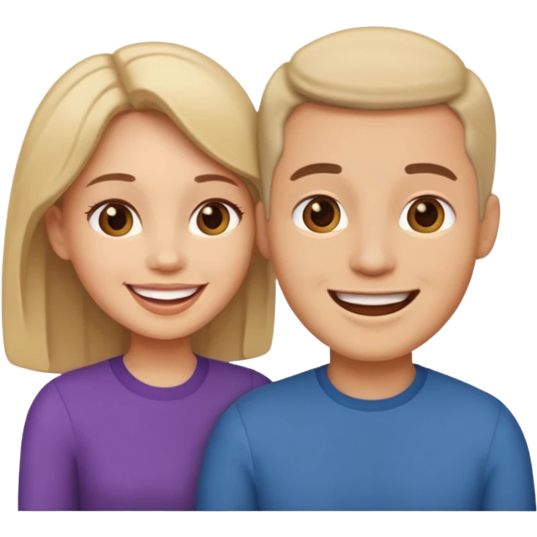 couple in love talking emoji