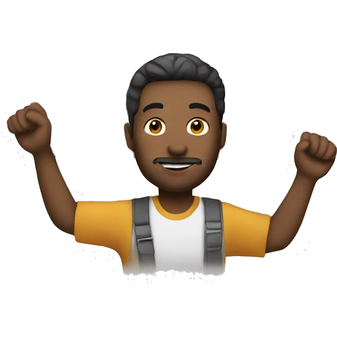 man holding house emoji