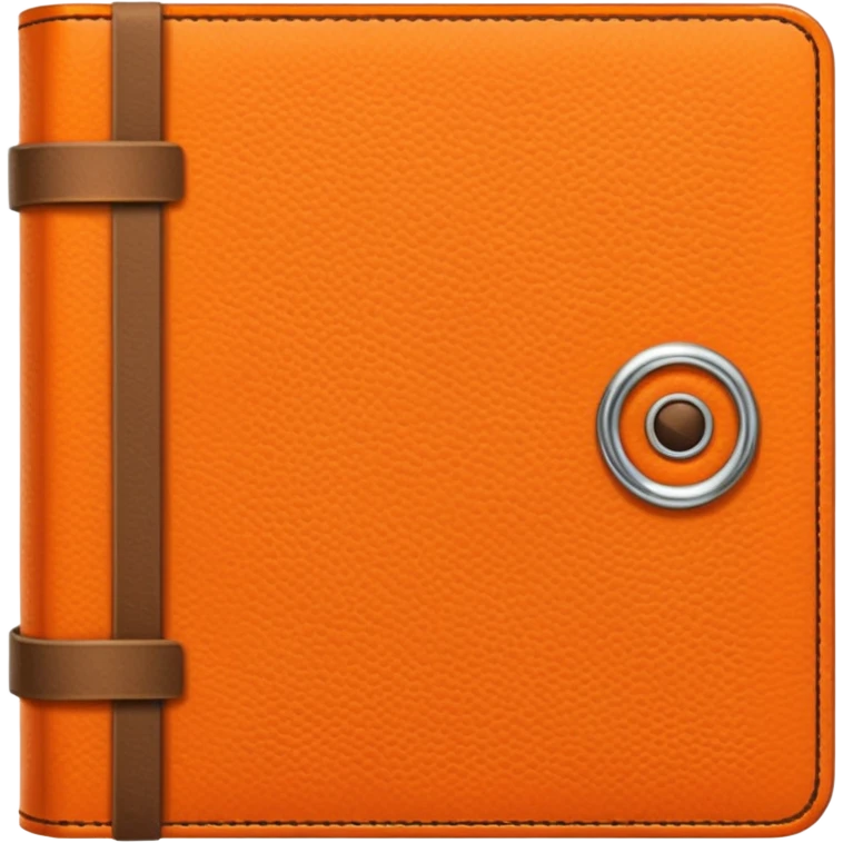 orange color diary emoji