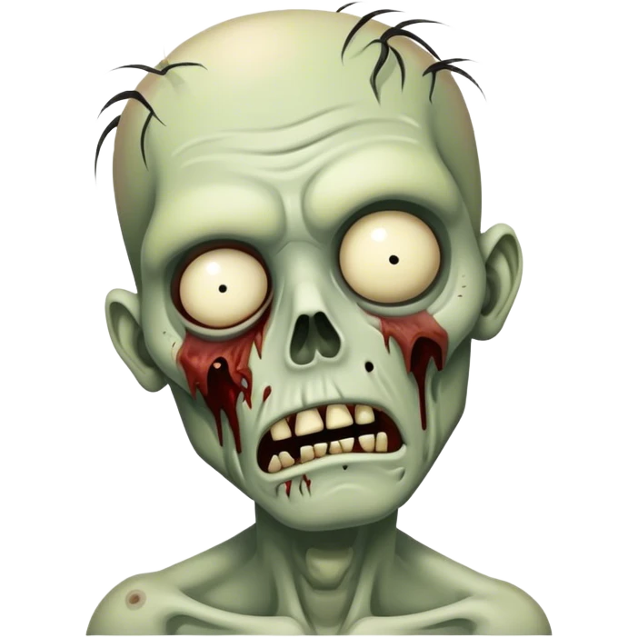 Tired zombie emoji
