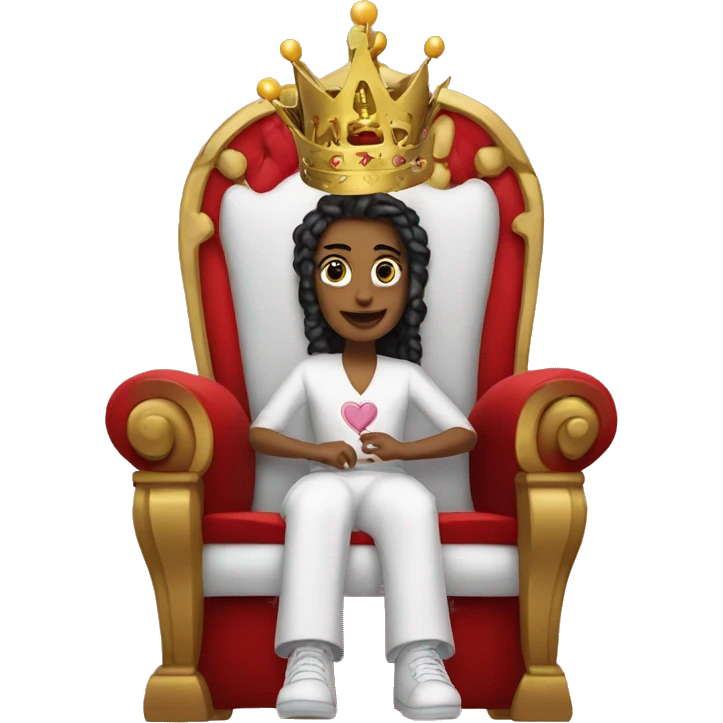 I love you Queen as set on your throne  emoji