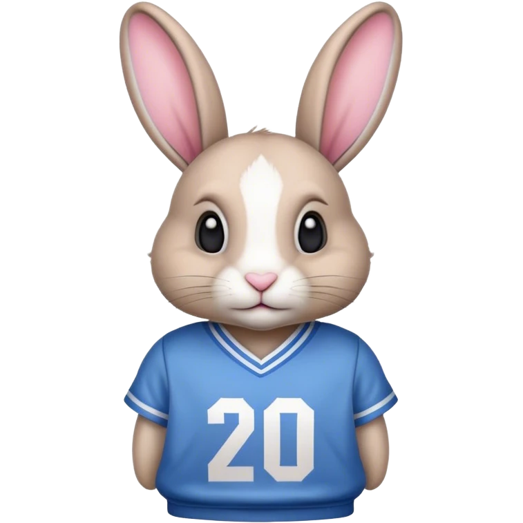 Bunny with jersey on  emoji