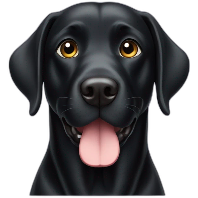 black labrador emoji