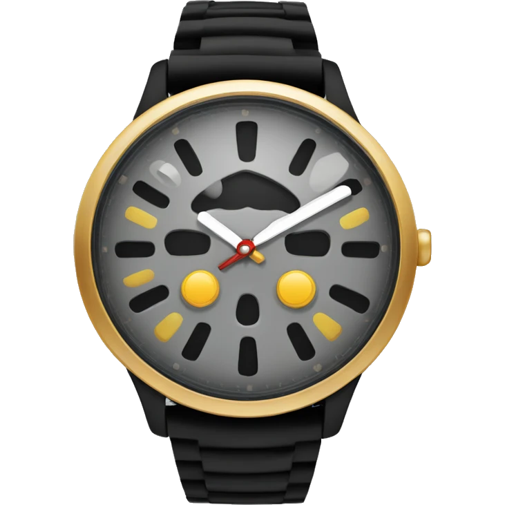 Reloj de arena color negro  emoji