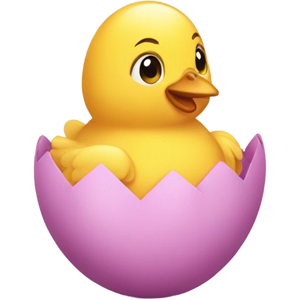 chick in easter egg emoji