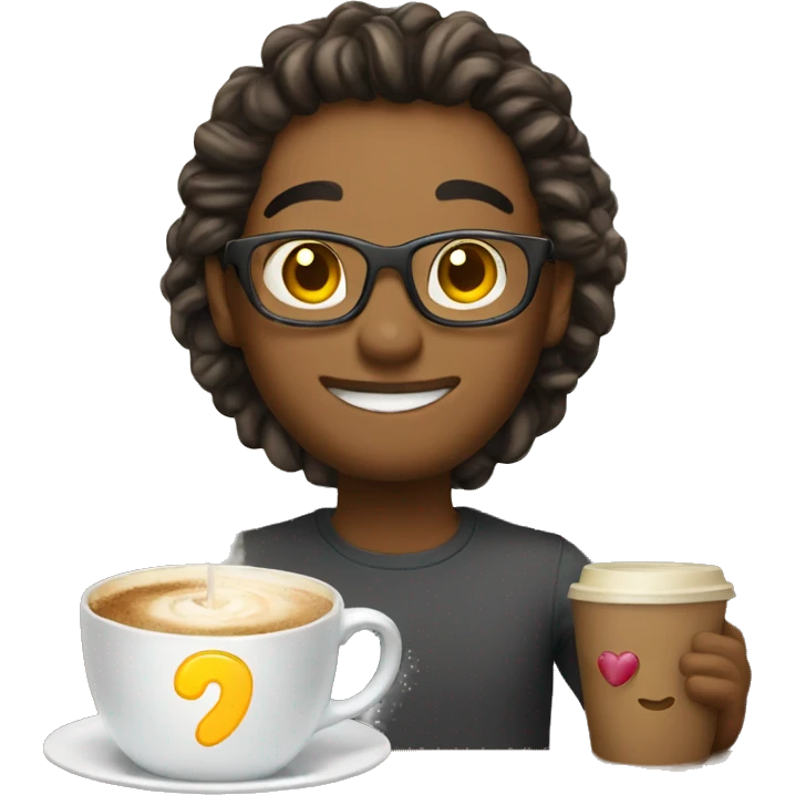 happy birthday +coffe emoji
