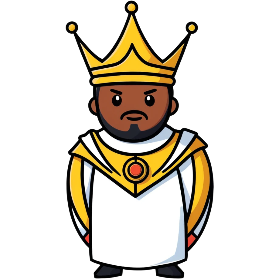 Ebony voodoo king emoji