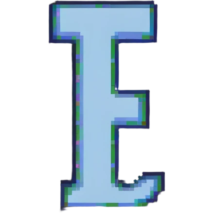 pixel art flag, uppercase T, minimal background, classic 8-bit style emoji