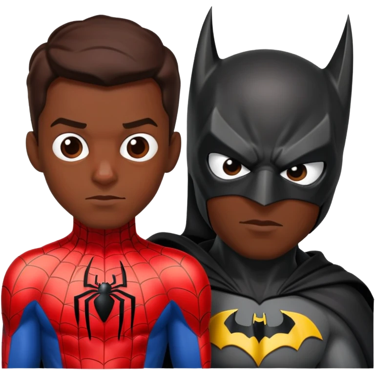 Spiderman et Batman emoji