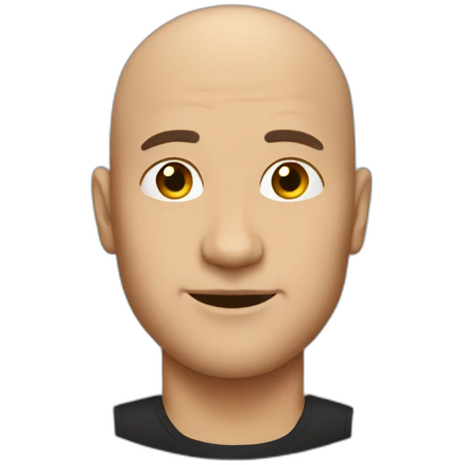 Bald club guy emoji