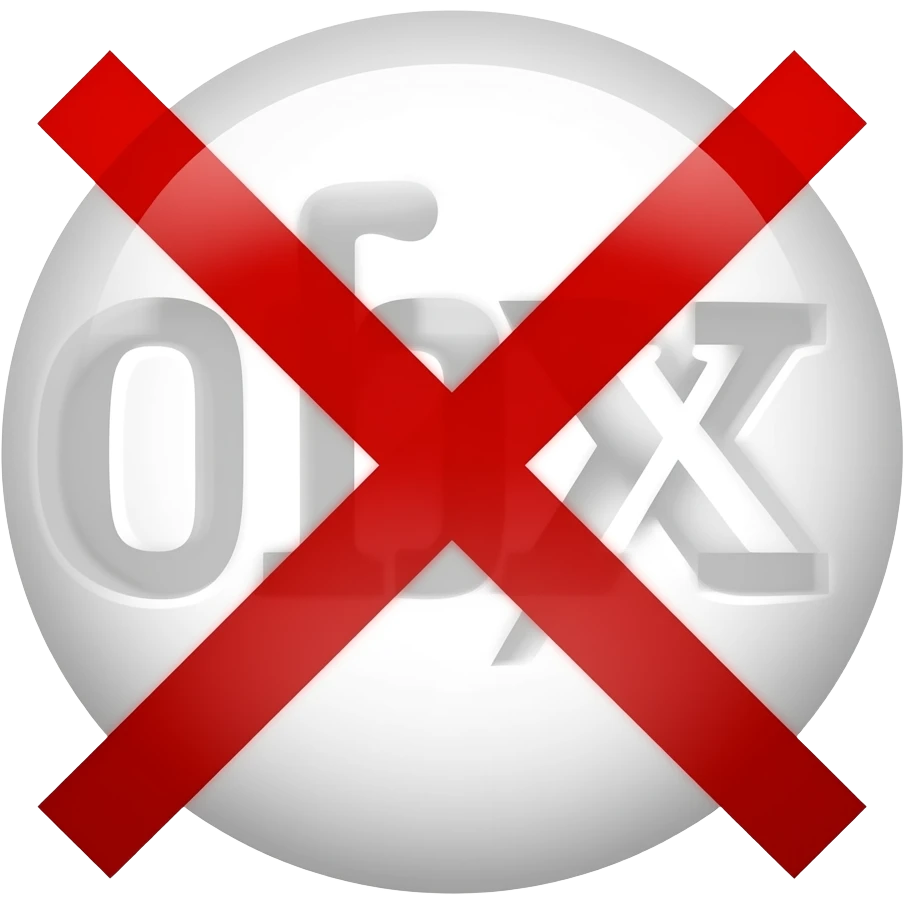 The word "Violently" crossed out emoji