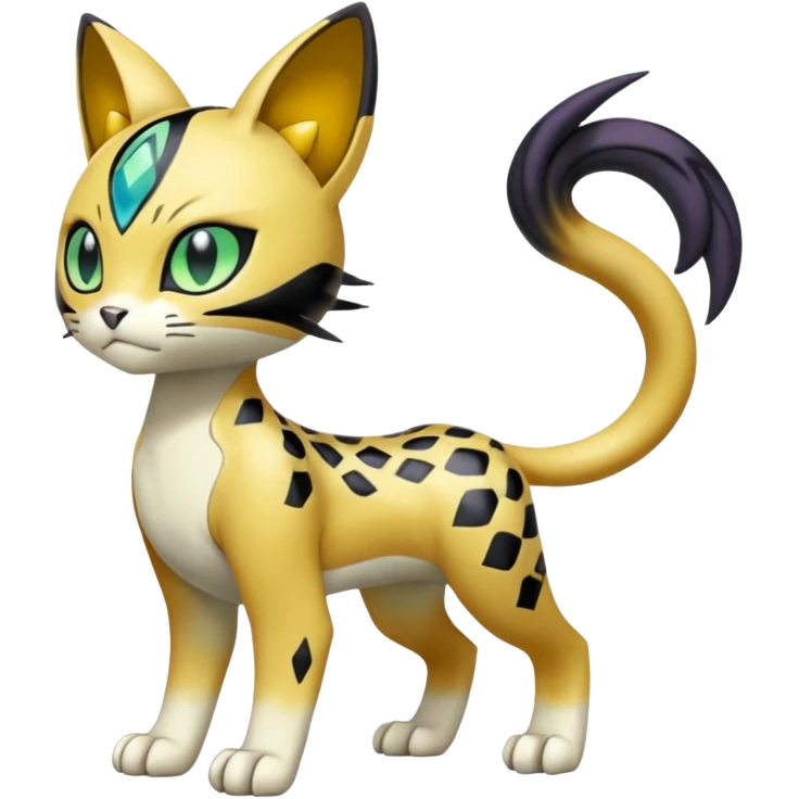 Meloetta-Baihumon-Meicoomon-Gatomon-Liepard-Pokémon-Digimon-Fakémon-fusion-hybrid-creature emoji