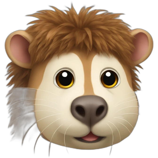 capibara with Bob Marley hair emoji