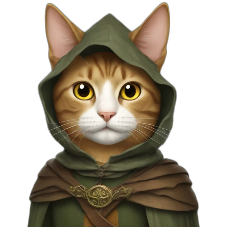 cat in a lord of the rings costume emoji