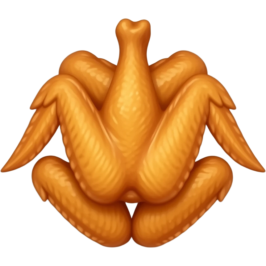 Make a emoji that has A chicken wings on a plate emoji
