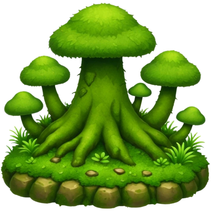 Moss cartoon emoji