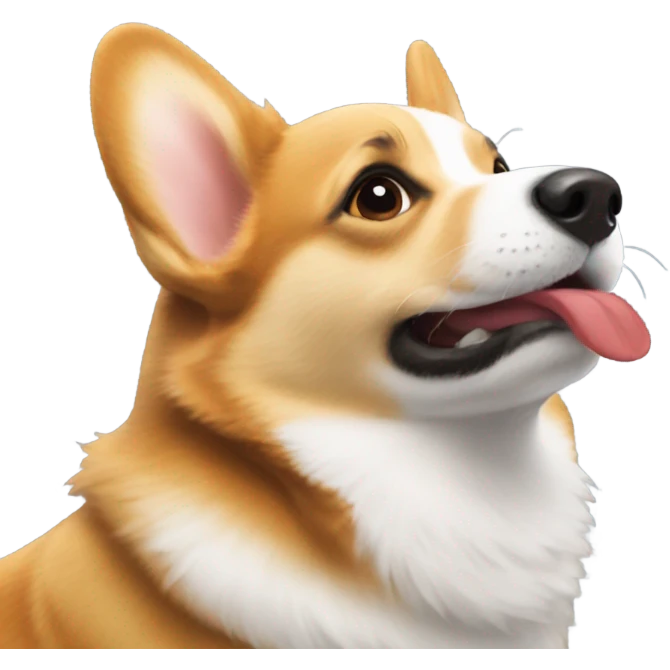 Corgi kiss emoji