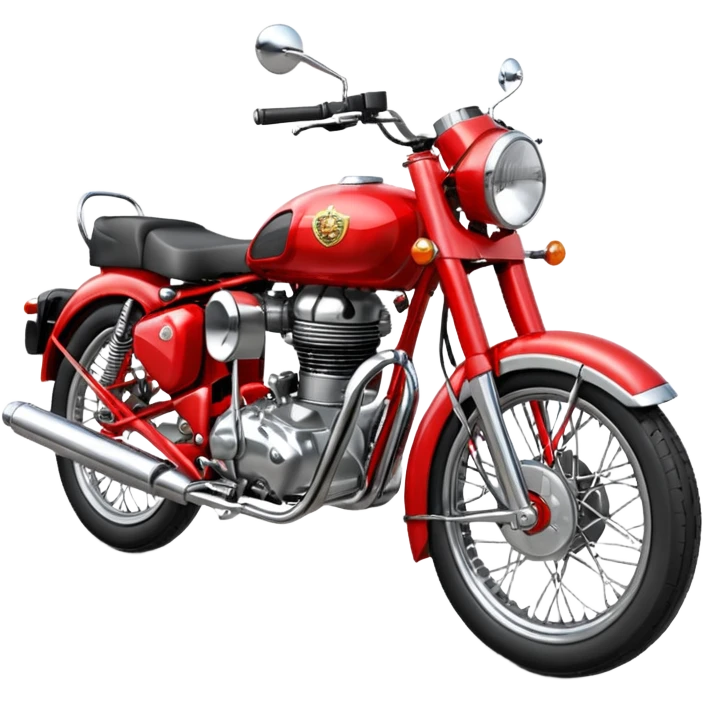 Red classic 350 Royal Enfield emoji