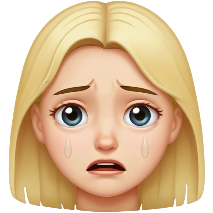 crying girl emoji