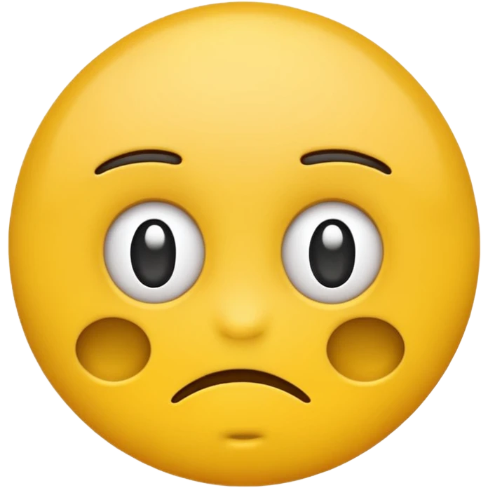 Yellow emoji eye brow sweat emoji
