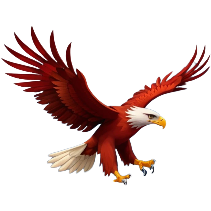 Red eagle on montains emoji
