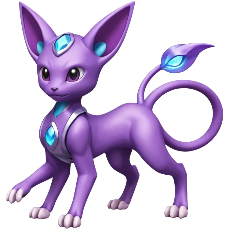 Miraidon-Genesect-Espeon-Mewtwo-Fakémon-hybrid-creature (full body)  emoji