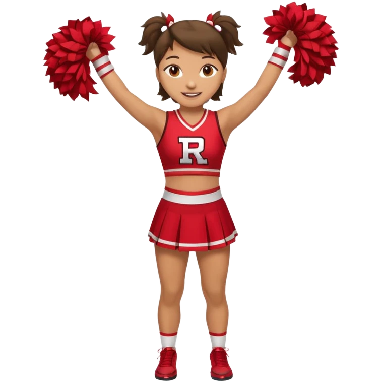 Rutgers full body Cheerleader emoji