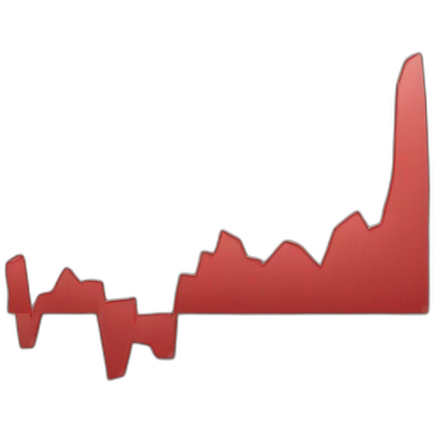trading red chart emoji