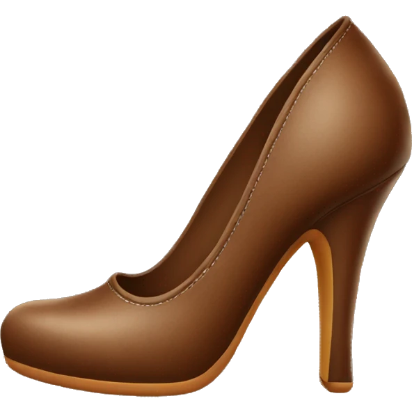 Shoes in brown emoji