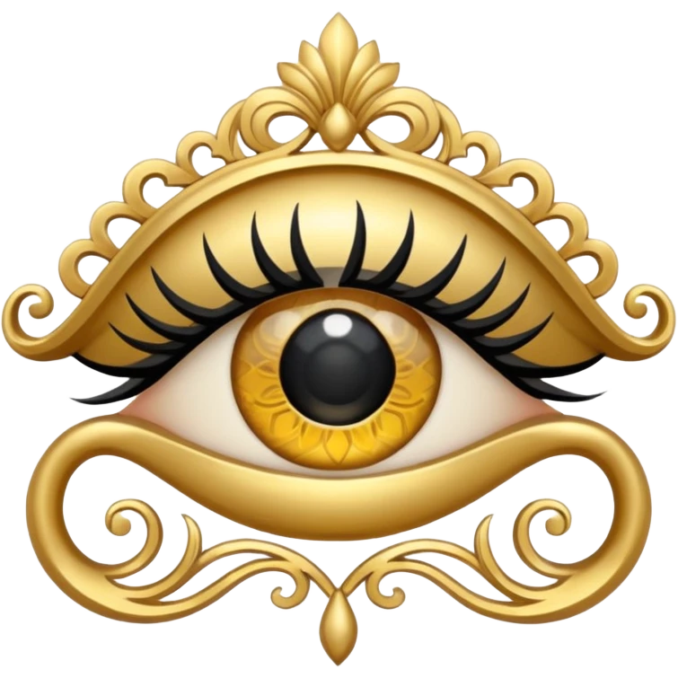 Make a logo with a lash side in the Iranian style and make the logo cool. emoji