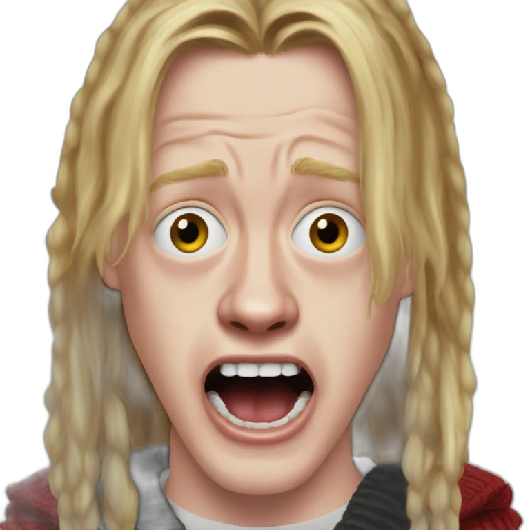Macaulay culkin home alone scream emoji