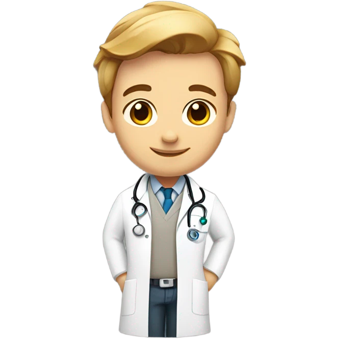 Doctor with badge that says Dr. Flex emoji