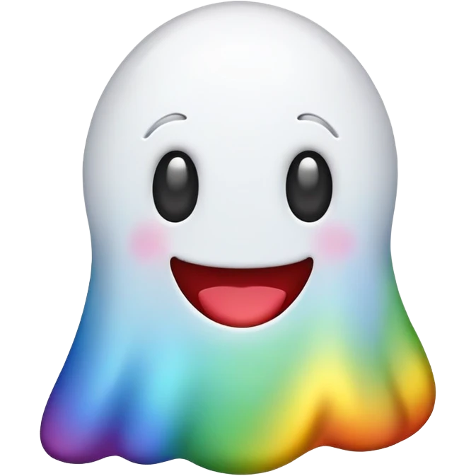 rainbow poop ghost emoji emoji