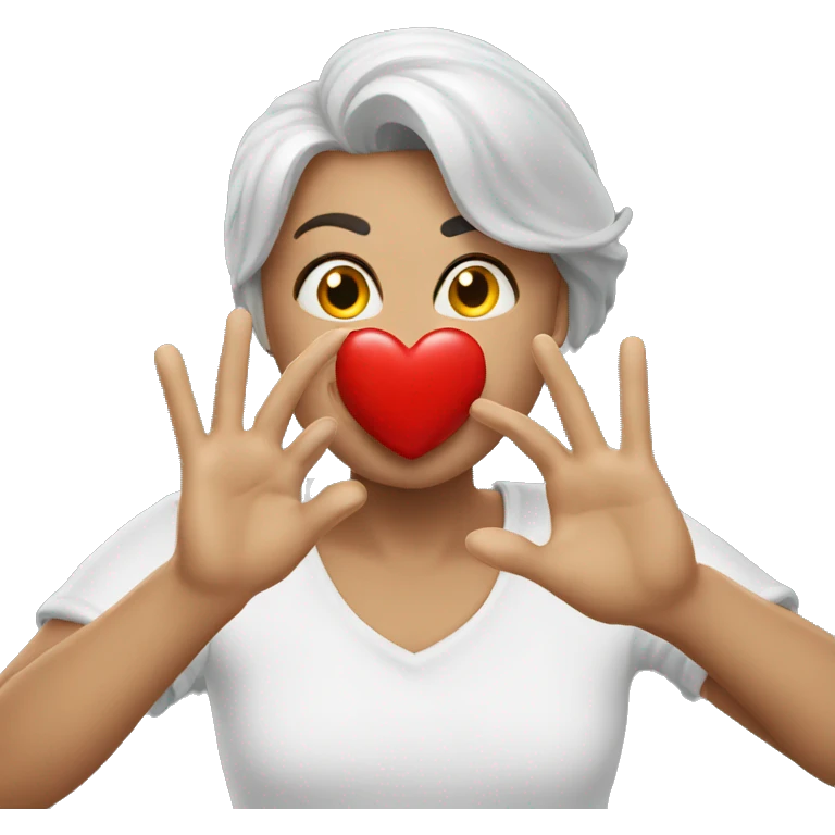 Heart blowing kisses emoji