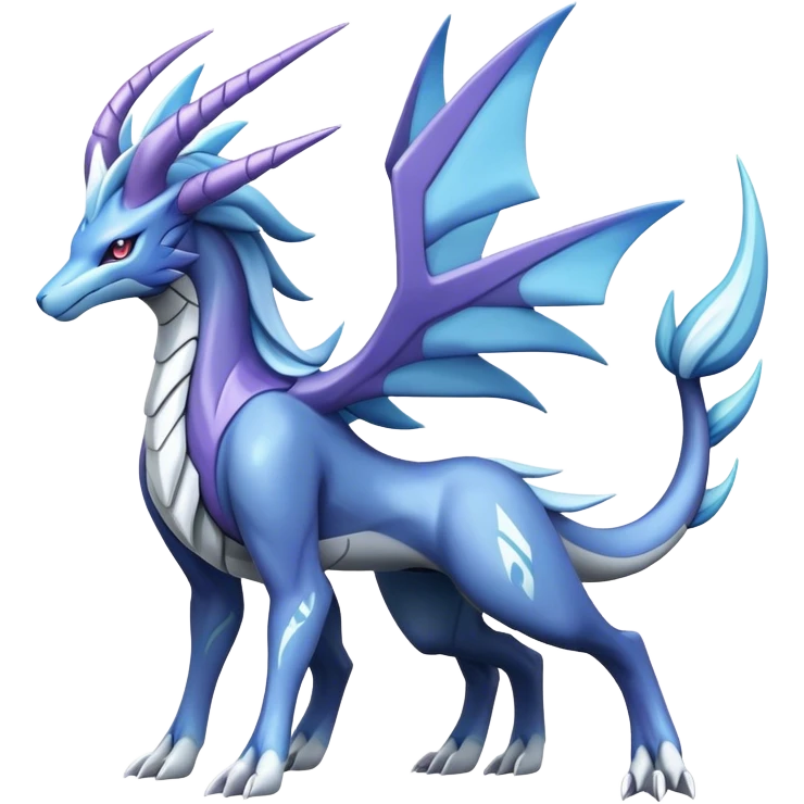 dialga-suicune-hybrid, full body emoji