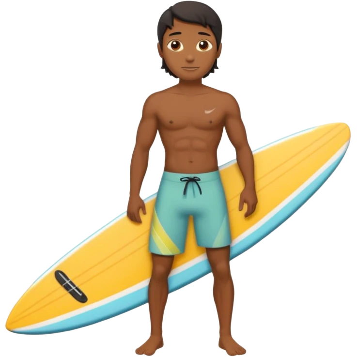 black surfer with surfboard  emoji