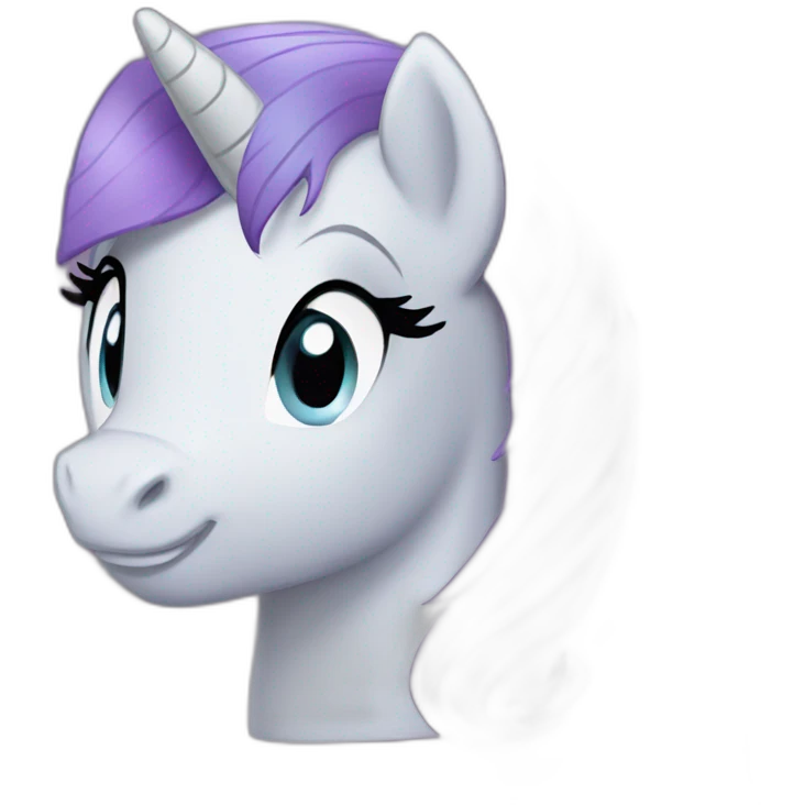 Rarity from my little pony emoji