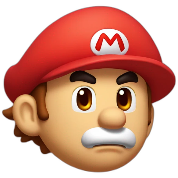 Mario nosebleed emoji