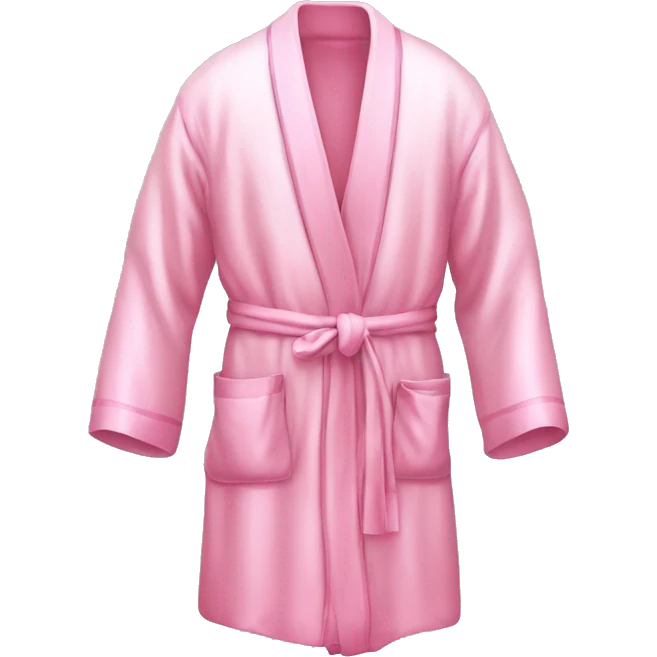 Light pink silk slippers and robe emoji