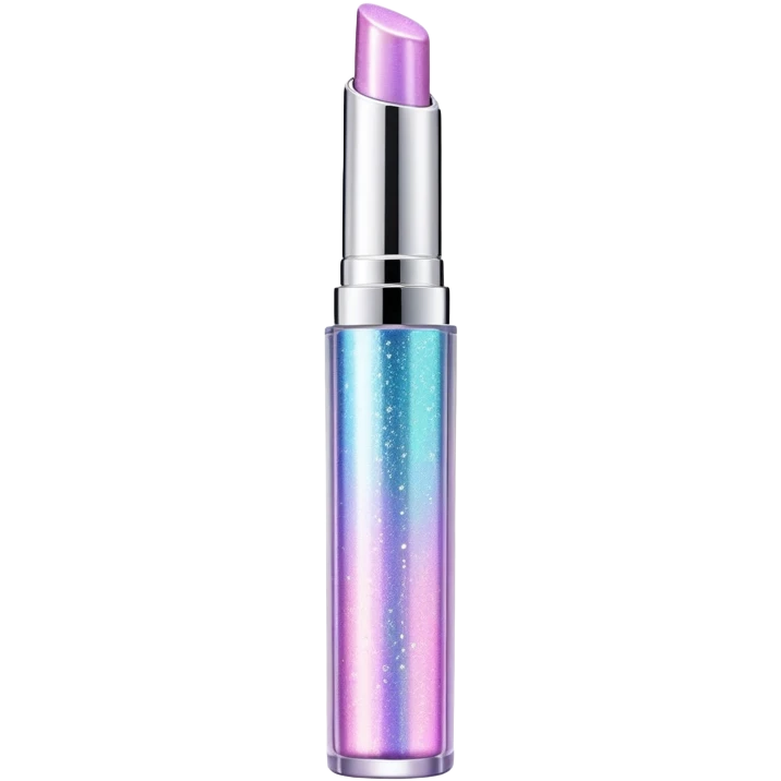 Y2K sparkly metallic lip gloss tube emoji